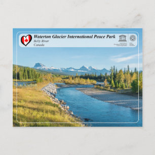 UNESCO - Waterton Glacier International Peace Park Postkarte