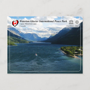 UNESCO - Waterton Glacier Internationaler Friedens Postkarte