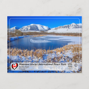 UNESCO - Waterton Glacier Internationaler Friedens Postkarte