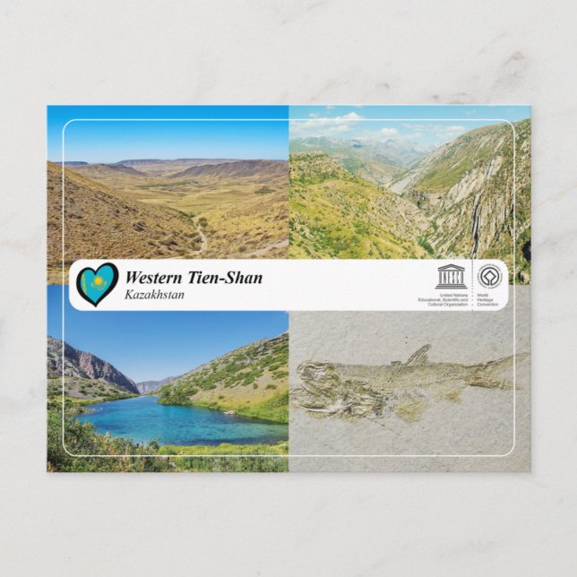 UNESCO Welterbe - Western Tien-Shan  Postkarte (Vorderseite)