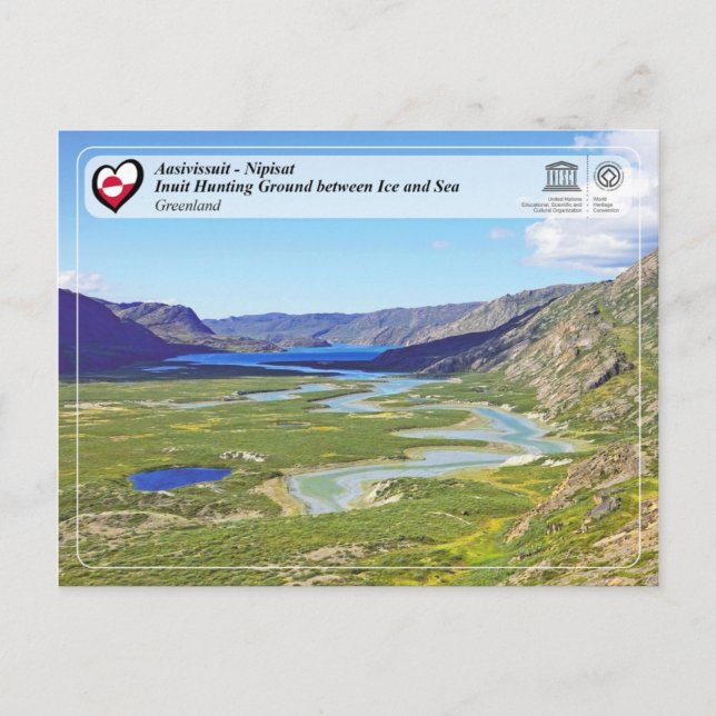 UNESCO WH- Aasivissuit - Nipisat Postkarte (Vorderseite)