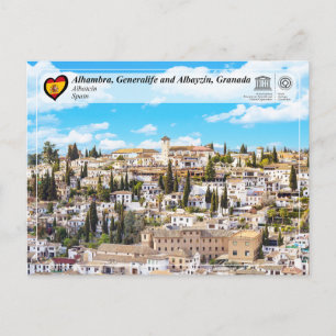 UNESCO WH- Albayzín, Granada Postkarte