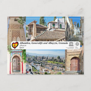 UNESCO WH- Albayzín, Granada Postkarte