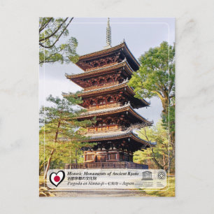 UNESCO WH- Altes Kyoto - Ninna-ji - 仁 和 寺 Postkarte