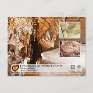 UNESCO WH- Altxerri Höhle / Cueva de Altxerri Postkarte