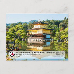 UNESCO WH- Ancient Kyōto-Rokuon-ji - 鹿 苑 寺 Postkarte