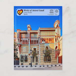 UNESCO WH- Antoni Gaudí - Casa Vicens Postkarte