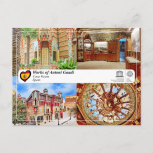 UNESCO WH- Antoni Gaudí - Casa Vicens Postkarte