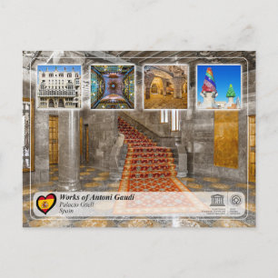 UNESCO WH- Antoni Gaudí - Palacio Güell Postkarte