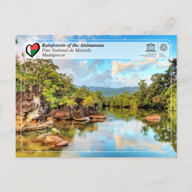 UNESCO WH- Atsinanana - Masoala Nationalpark Postkarte (Vorderseite)