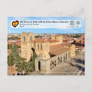 UNESCO WH- Ávila - Basílica de San Vicente Postkarte
