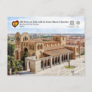 UNESCO WH- Ávila - Basílica de San Vicente Postkarte