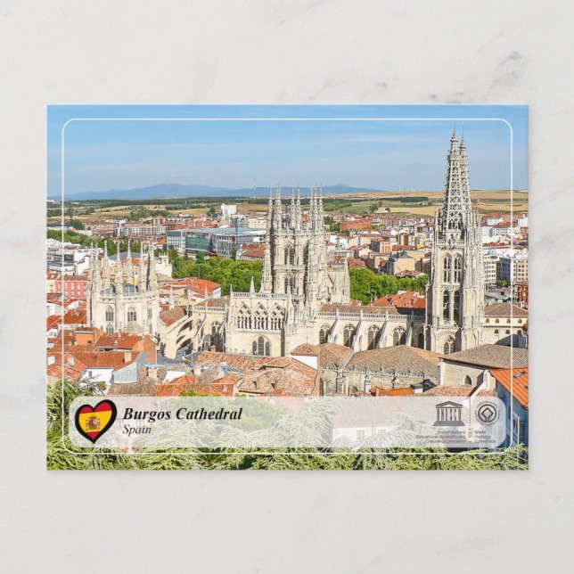 UNESCO WH, Burgos-Kathedrale / Catedral de Burgos Postkarte (Vorderseite)