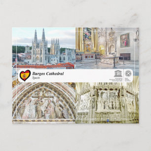 UNESCO WH, Burgos-Kathedrale / Catedral de Burgos Postkarte