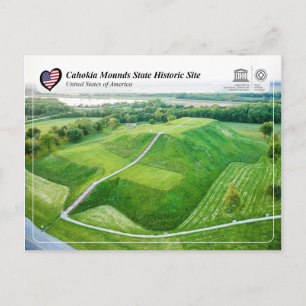 UNESCO WH- Cahokia Mounds Staat Historische Lage Postkarte