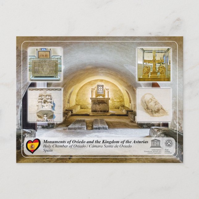 UNESCO WH- Cámara Santa de Oviedo Postkarte (Vorderseite)
