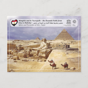 UNESCO WH- Die Pyramiden von Gizeh Postkarte
