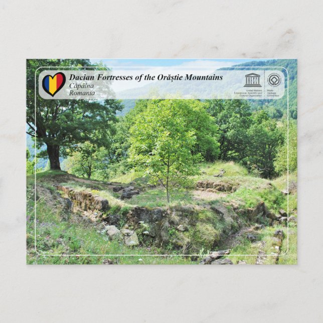 UNESCO WH- Festung Dacian - Capalna Postkarte (Vorderseite)