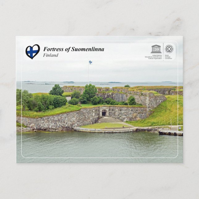 UNESCO WH- Festung Suomenlinna Postkarte (Vorderseite)