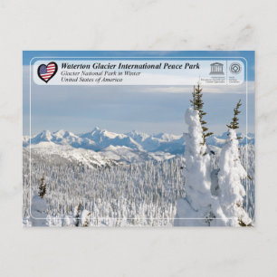 UNESCO WH- Glacier National Park Postcard Postkarte
