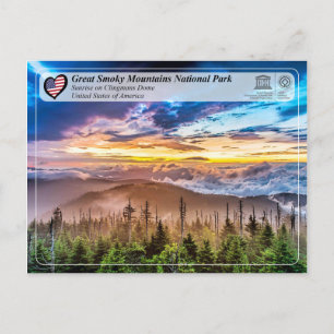 UNESCO WH- Great Smoky Mountains National Park Postkarte