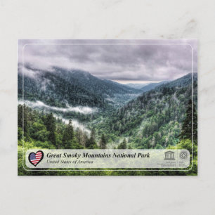 UNESCO WH- Great Smoky Mountains National Park Postkarte