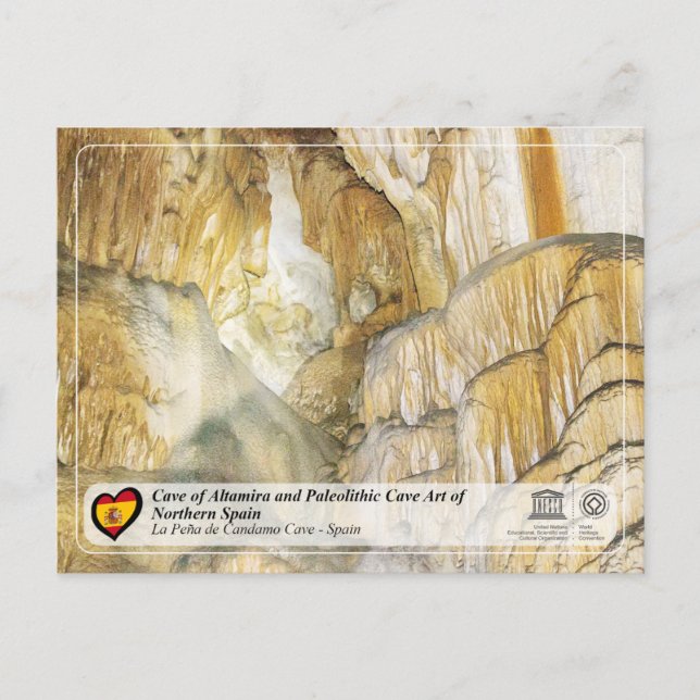 UNESCO WH- Höhle La Peña de Candamo Postkarte (Vorderseite)