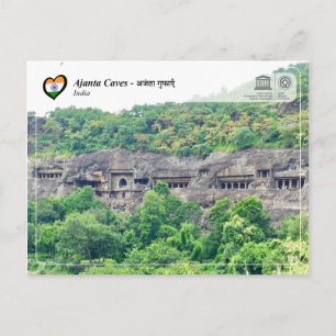 UNESCO WH- Höhlen von Ajanta Postkarte