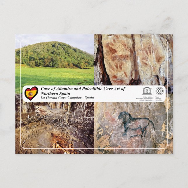 UNESCO WH- Höhlenkomplex La Garma Postkarte (Vorderseite)