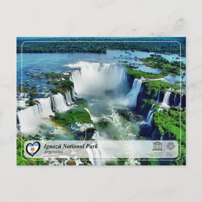 UNESCO WH- Iguazu Nationalpark Postkarte (Vorderseite)