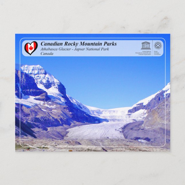 UNESCO WH- Jasper-Nationalpark Postkarte (Vorderseite)