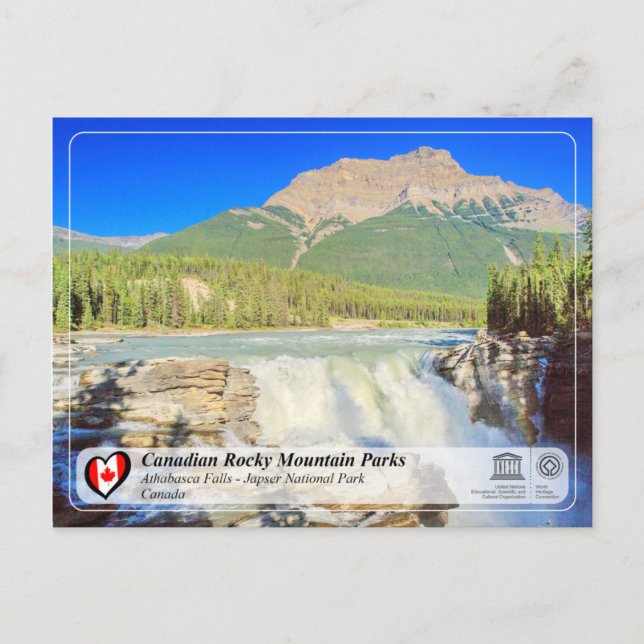 UNESCO WH- Jasper-Nationalpark Postkarte (Vorderseite)
