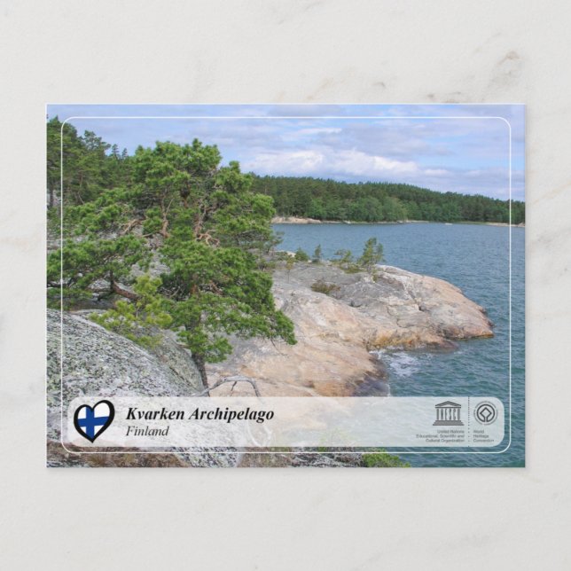 UNESCO WH- Kvarken Archipelago Postkarte (Vorderseite)