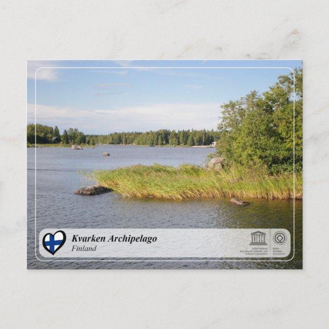 UNESCO WH- Kvarken Archipelago Postkarte (Vorderseite)