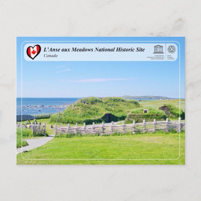 UNESCO WH- L’Anse aux Meadows Postkarte (Vorderseite)
