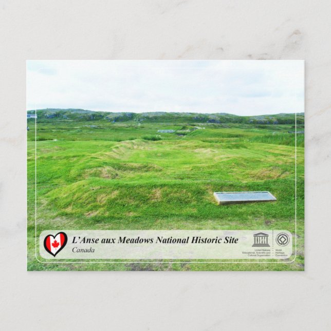 UNESCO WH- L’Anse aux Meadows Postkarte (Vorderseite)