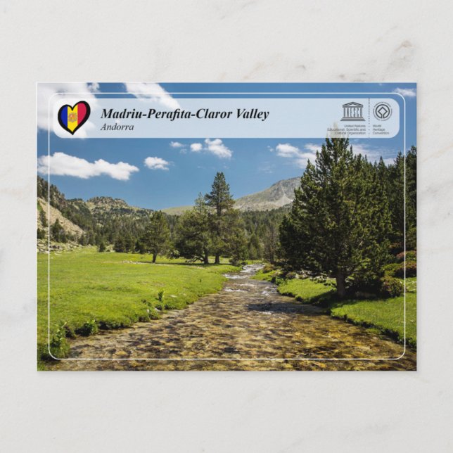 UNESCO WH- Madriu-Perafita-Claror Valley Postkarte (Vorderseite)