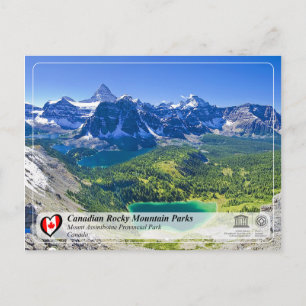 UNESCO WH- Monte Assiniboine Provincial Park Postkarte