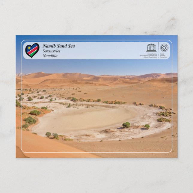 UNESCO WH- Namib Sand Sea Postkarte (Vorderseite)
