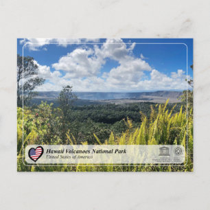 UNESCO WH- Nationale Postkarte der Hawaii-Vulkane