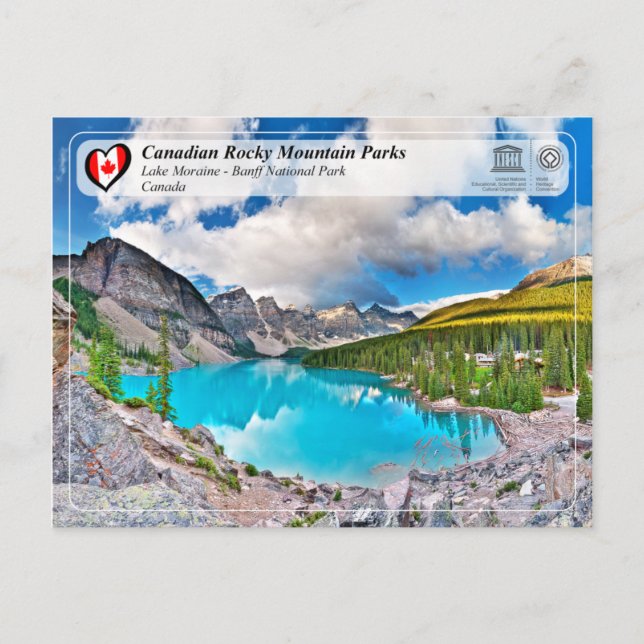 UNESCO WH- Nationalpark Banff Postkarte (Vorderseite)