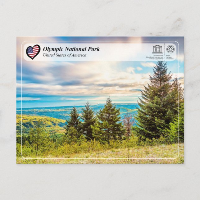 UNESCO WH- Olympischer Nationalpark Postkarte (Vorderseite)