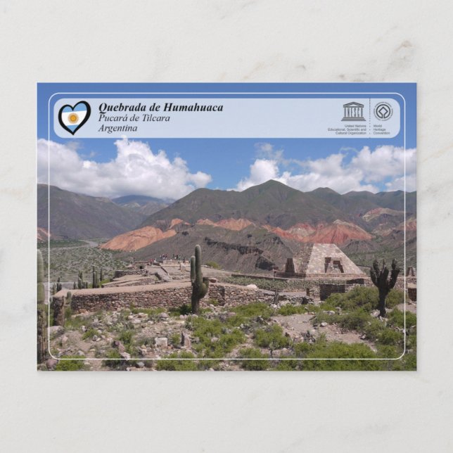 UNESCO WH- Quebrada de Humahuaca Postkarte (Vorderseite)