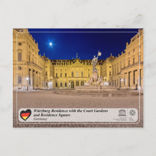 UNESCO WH- Residenz Würzburg Postkarte