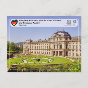 UNESCO WH- Residenz Würzburg Postkarte