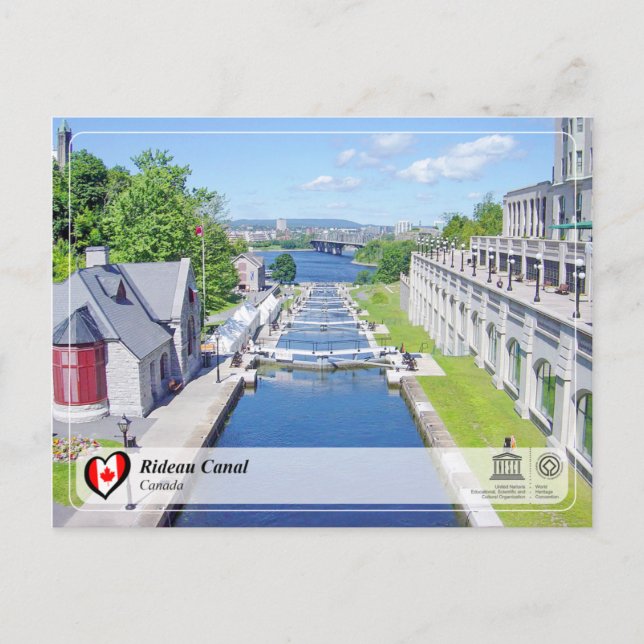 UNESCO WH- Rideau-Kanal Postkarte (Vorderseite)