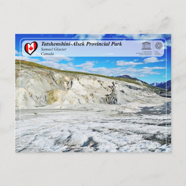 UNESCO WH- Tatshenshini-Alsek Provinzpark Postkarte (Vorderseite)