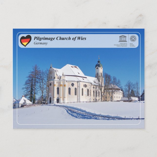 UNESCO WH- Wallfahrtskirche Wies Postkarte (Vorderseite)