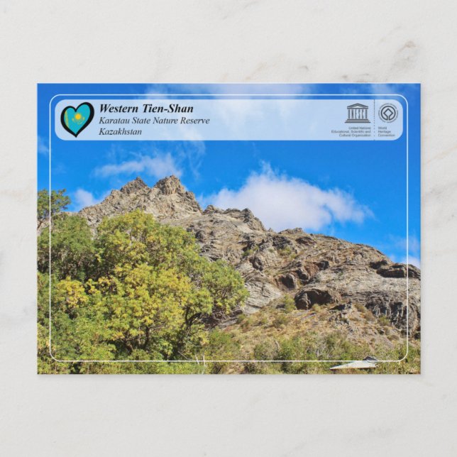 UNESCO WH- Western Tien-Shan - Karatau NR Postkarte (Vorderseite)