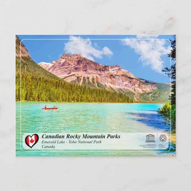 UNESCO WH- Yoho Nationalpark Postkarte (Vorderseite)